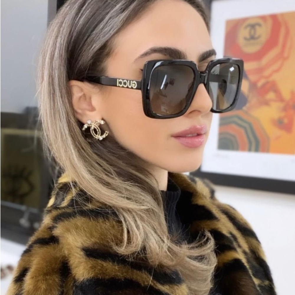 💯- New🔥 - GUCCI Grey Gradient Square Ladies Sunglasses
GG0728SA 001 57